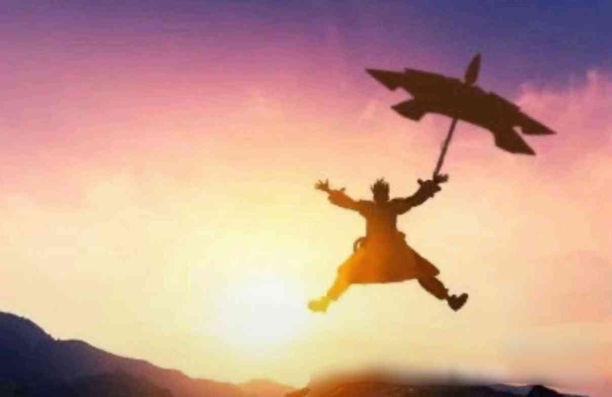 An image of Enjin jumping joyfully in the air.